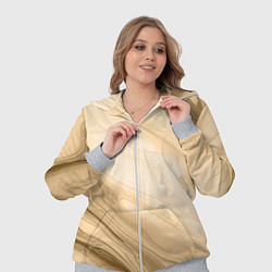 Женский 3D-костюм Светлый коричневый текстура камень мрамор, цвет: 3D-меланж — фото 2