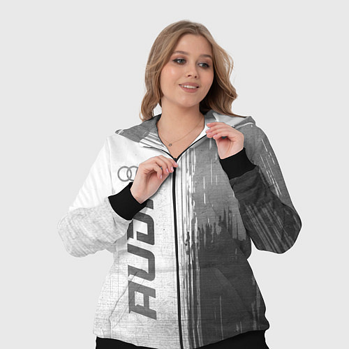 Женский костюм Audi - white gradient по-вертикали / 3D-Черный – фото 3