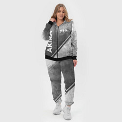 Женский 3D-костюм Akira - grey gradient вертикально, цвет: 3D-черный — фото 2