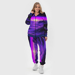 Женский 3D-костюм Космический пейзаж и комета, цвет: 3D-синий — фото 2