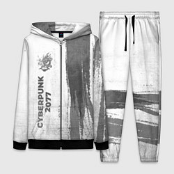 Женский 3D-костюм Cyberpunk 2077 - white gradient по-вертикали, цвет: 3D-черный