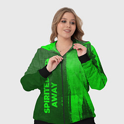 Женский 3D-костюм Spirited Away - green gradient по-вертикали, цвет: 3D-черный — фото 2