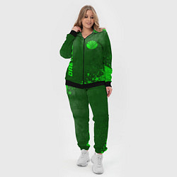 Женский 3D-костюм Daewoo - green gradient вертикально, цвет: 3D-черный — фото 2