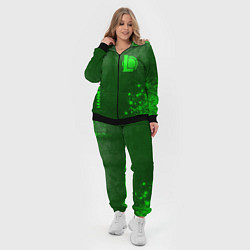 Женский 3D-костюм League of Legends - green gradient вертикально, цвет: 3D-черный — фото 2