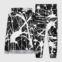 Женский 3D-костюм Брызги белой краски, цвет: 3D-меланж