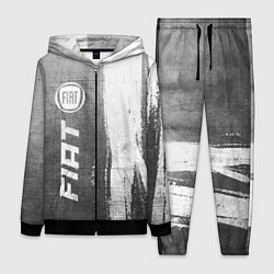 Женский 3D-костюм Fiat - grey gradient по-вертикали, цвет: 3D-черный