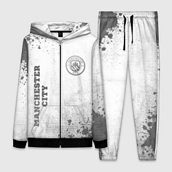 Женский 3D-костюм Manchester City - white gradient вертикально, цвет: 3D-черный