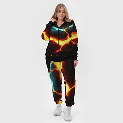 Женский 3D-костюм Лава в черной текстуре, цвет: 3D-черный — фото 2