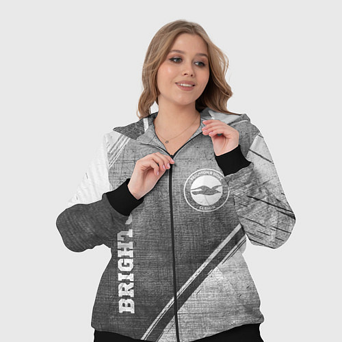 Женский костюм Brighton - grey gradient вертикально / 3D-Черный – фото 3