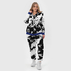 Женский 3D-костюм Doom символы краски, цвет: 3D-синий — фото 2