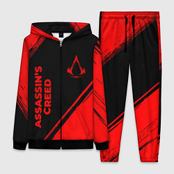 Женский 3D-костюм Assassins Creed - red gradient вертикально, цвет: 3D-черный