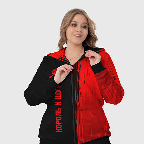 Женский костюм Король и Шут - red gradient по-вертикали / 3D-Черный – фото 3