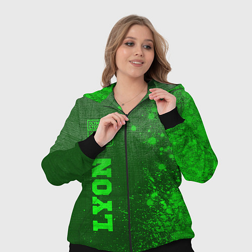 Женский костюм Lyon - green gradient по-вертикали / 3D-Черный – фото 3