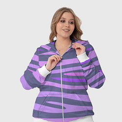 Женский 3D-костюм Лавандовые волны, цвет: 3D-белый — фото 2