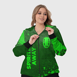 Женский 3D-костюм Spirited Away - green gradient вертикально, цвет: 3D-черный — фото 2