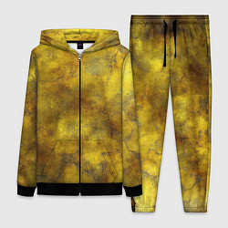 Женский 3D-костюм Золотая ржавая текстура, цвет: 3D-черный