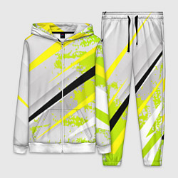 Женский костюм Color white light green