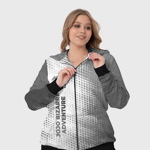 Женский костюм JoJo Bizarre Adventure - white gradient по-вертика / 3D-Черный – фото 3