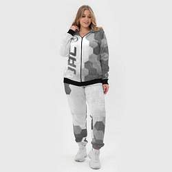 Женский 3D-костюм JAC - white gradient по-вертикали, цвет: 3D-черный — фото 2