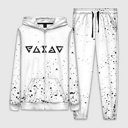 Женский 3D-костюм Ведьмак брызги красок, цвет: 3D-белый