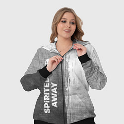 Женский 3D-костюм Spirited Away - grey gradient по-вертикали, цвет: 3D-черный — фото 2