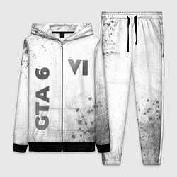 Женский 3D-костюм GTA 6 - white gradient вертикально, цвет: 3D-черный