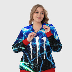 Женский 3D-костюм Monster energy electro, цвет: 3D-красный — фото 2