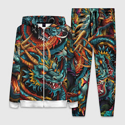 Женский костюм Татуировка дракона ирезуми