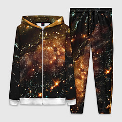 Женский 3D-костюм Золотые блестки на черном, цвет: 3D-белый