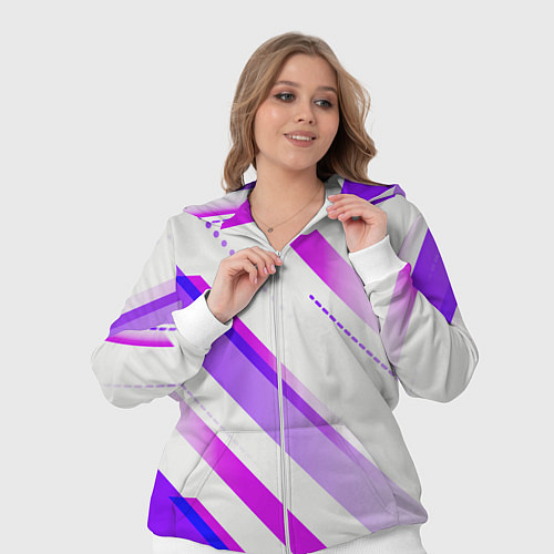 Женский костюм Color white pink / 3D-Белый – фото 3