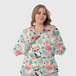 Женский 3D-костюм Панда фламинго лето ананас, цвет: 3D-меланж — фото 2