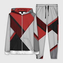 Женский костюм Color black red grey