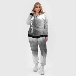 Женский 3D-костюм Suzuki - grey gradient по-вертикали, цвет: 3D-черный — фото 2