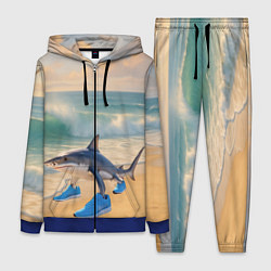 Женский 3D-костюм Тралалеро тралала мем, цвет: 3D-синий