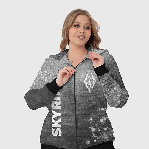 Женский костюм Skyrim - grey gradient вертикально / 3D-Черный – фото 3