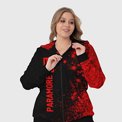 Женский 3D-костюм Paramore - red gradient по-вертикали, цвет: 3D-черный — фото 2