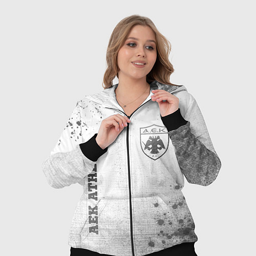 Женский костюм AEK Athens - white gradient вертикально / 3D-Черный – фото 3