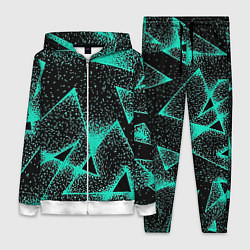 Женский 3D-костюм The triangle is light blue, цвет: 3D-белый