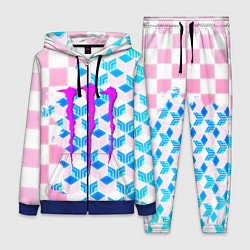 Женский 3D-костюм Monster energy neon anime, цвет: 3D-синий