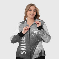 Женский 3D-костюм Skillet - grey gradient вертикально, цвет: 3D-черный — фото 2
