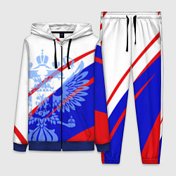 Женский костюм Герб на фоне цветов флага бело-сине-красный