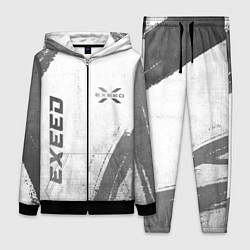 Женский 3D-костюм Exeed - white gradient вертикально, цвет: 3D-черный