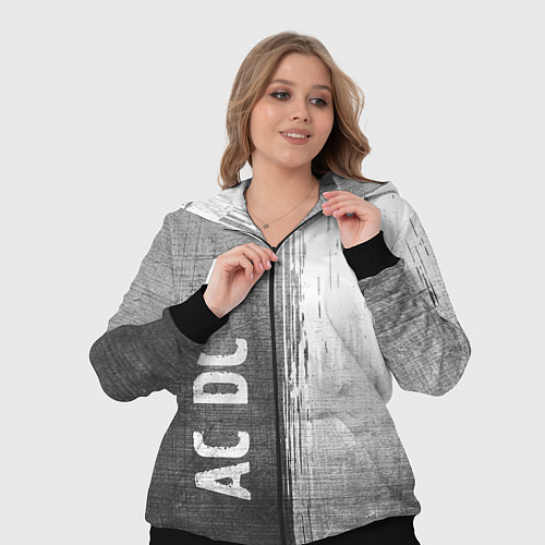 Женский костюм AC DC - grey gradient по-вертикали / 3D-Черный – фото 3