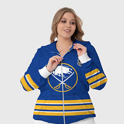 Женский 3D-костюм Баффало Сейбрз хоккей, цвет: 3D-белый — фото 2