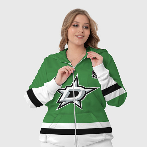 Женский костюм Даллас Старз хоккей / 3D-Белый – фото 3