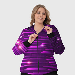 Женский 3D-костюм Цветные светящиеся полосы, цвет: 3D-черный — фото 2