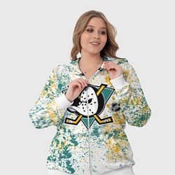 Женский 3D-костюм Anaheim Ducks NHL white, цвет: 3D-белый — фото 2