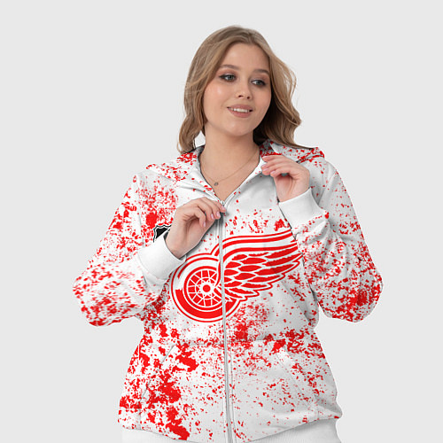 Женский костюм Detroit Red Wings NHL white / 3D-Белый – фото 3