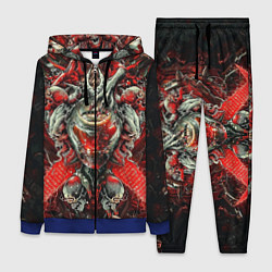 Женский 3D-костюм Doom постер к игре, цвет: 3D-синий