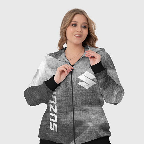 Женский костюм Suzuki - grey gradient вертикально / 3D-Черный – фото 3